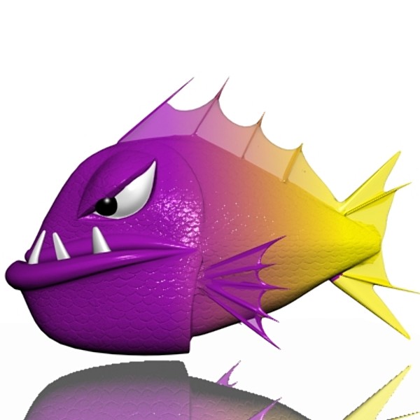 angry piranha 3ds - Angry piranha 3D... by supercigale