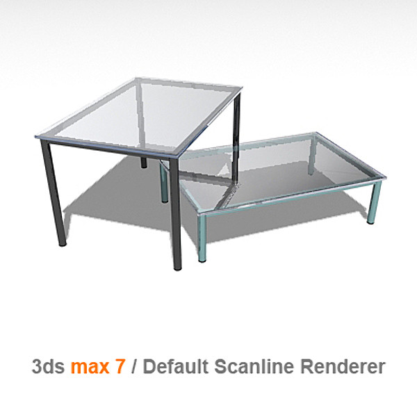 3d le corbusier dining tables - lc10 by lajhar