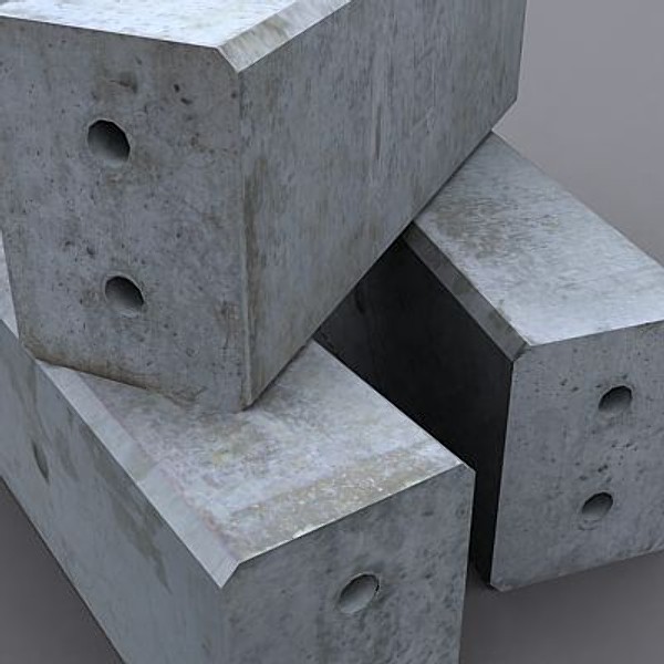 concrete construction blocks 3d 3ds - COZ081109035 by CoSwiz