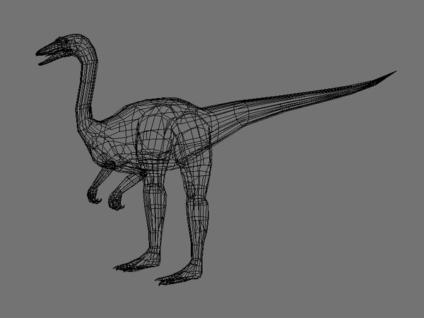 dinosaur ornithomimus 3d model - Ornithomimus.blend by EMB3D