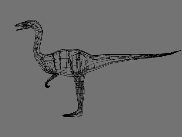 dinosaur ornithomimus 3d model - Ornithomimus.blend by EMB3D