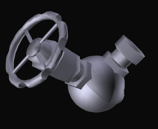 valve water 3d dxf - Water valve by vitaloverdose