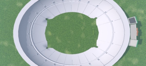 stadium field 3d 3ds - Stadium by Icer86