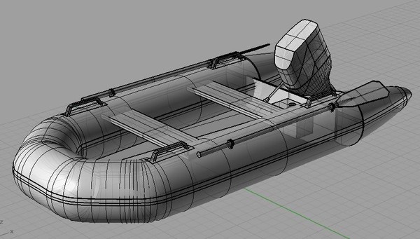 3d rigid dinghy - Sail Boat Dinghy Rigid Inflatable by Imagetek3D