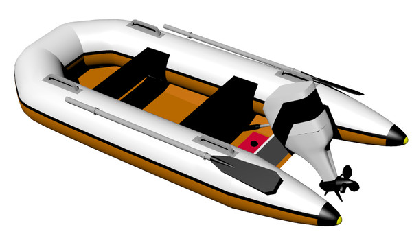 3d rigid dinghy - Sail Boat Dinghy Rigid Inflatable by Imagetek3D