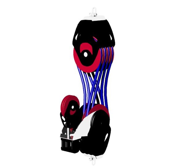 harken sail equipment 3d model - Harken Sail Equipment Quad System by Imagetek3D
