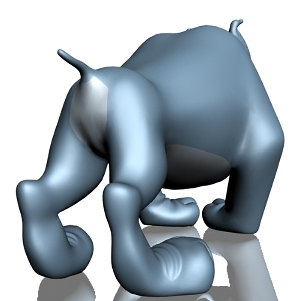 3d cartoon bulldog - Crazy dog cartoon 3D by supercigale