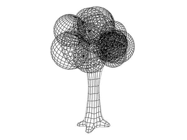 simple cartoon tree 3d model - Cartoon Tree by Fictionalhead