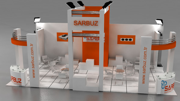 sarbuz exhibition stand design 3d model - Sarbuz exhibition stand design... by Cenkkeskin