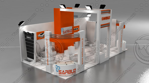 sarbuz exhibition stand design 3d model - Sarbuz exhibition stand design... by Cenkkeskin