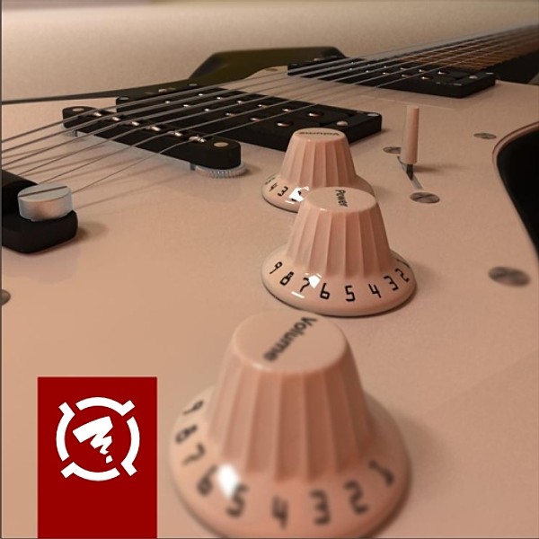 electric guitar modeled 3d model - Electric guitar 3D model by Zigzain