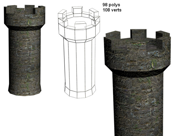 3ds wall b3d castle - Castle Set by newfnlandr