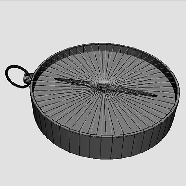 3d compass magnetic model - compass by loretah