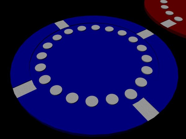 3d white poker chips model - PokerChip.mb by alches