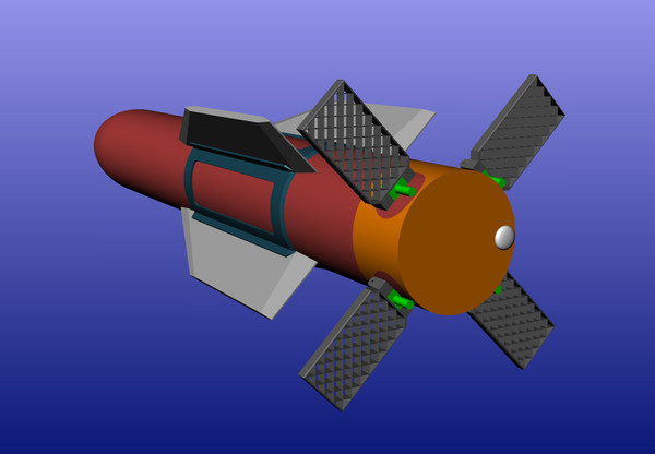 massive ordnance penetrator mop 3d model - Massive Ordnance Penetrator (MOP) by gaston18