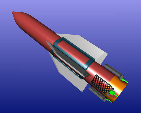 massive ordnance penetrator mop 3d model - Massive Ordnance Penetrator (MOP) by gaston18