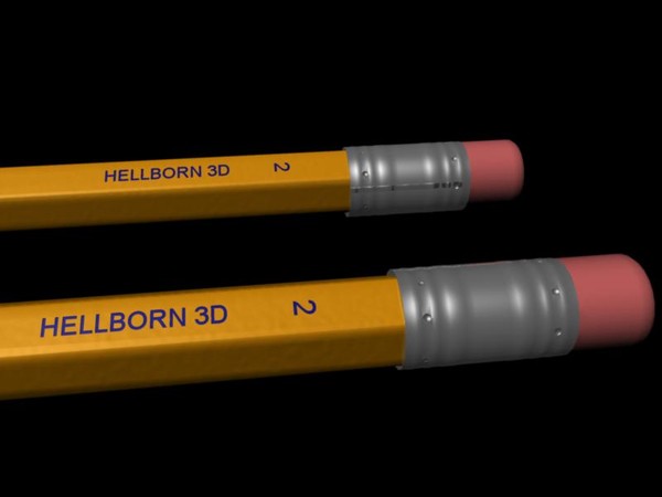 3d sharpened pencil - Pencil.mb by alches