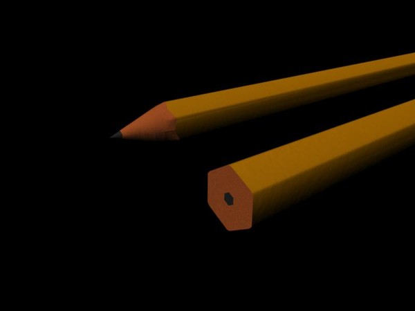 3d sharpened pencil - Pencil.mb by alches