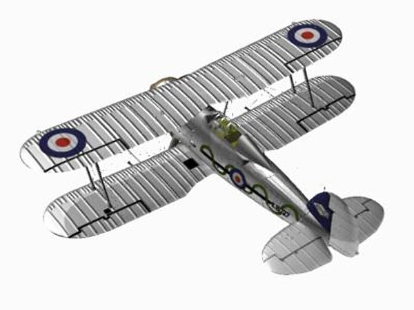 3d model gloster gladiator fighter mk1 - Gloster Gladiator MK1 Cararra Format by pbratt
