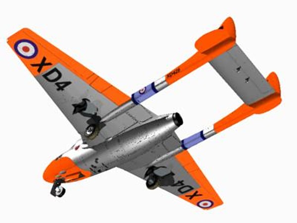 3d lwo havilland vampire t11 - De Havilland Vampire T11 by pbratt