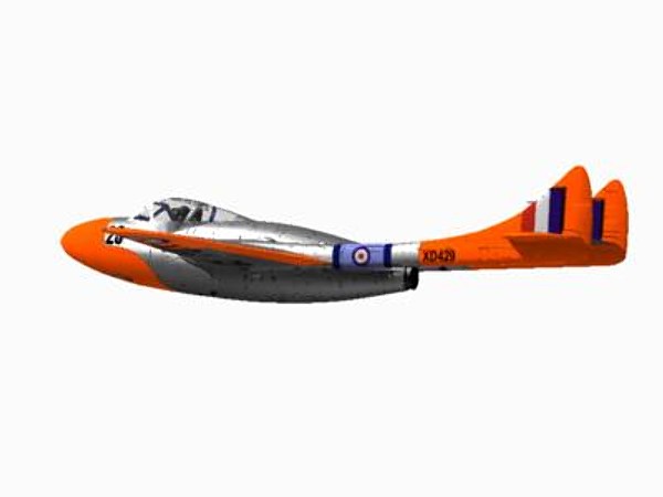 3d lwo havilland vampire t11 - De Havilland Vampire T11 by pbratt