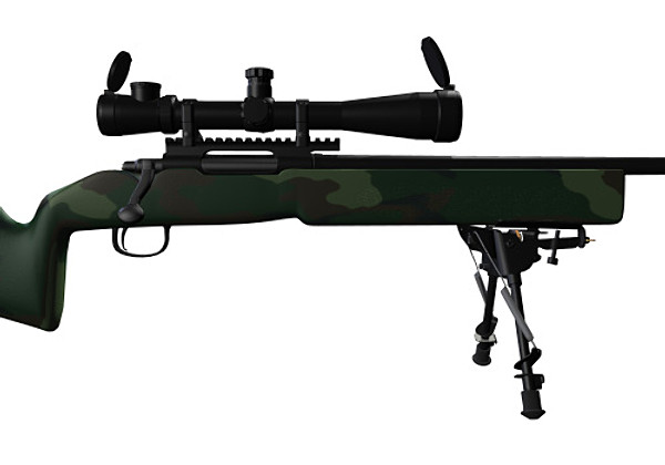 3dsmax m40 a3 sniper rifle - WSH M40A3 Sniper Rifle by WSH