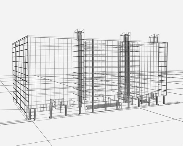 shopping complex 3d 3ds - Shopping Complex_SC03 by sabah_au