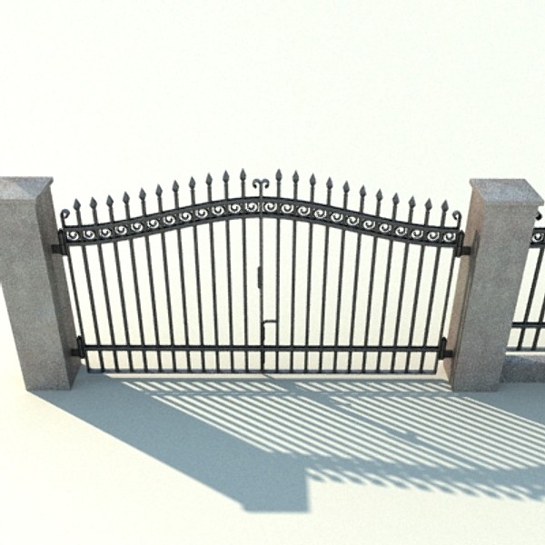 3d model driveway gate - gate.zip by Peter Zk