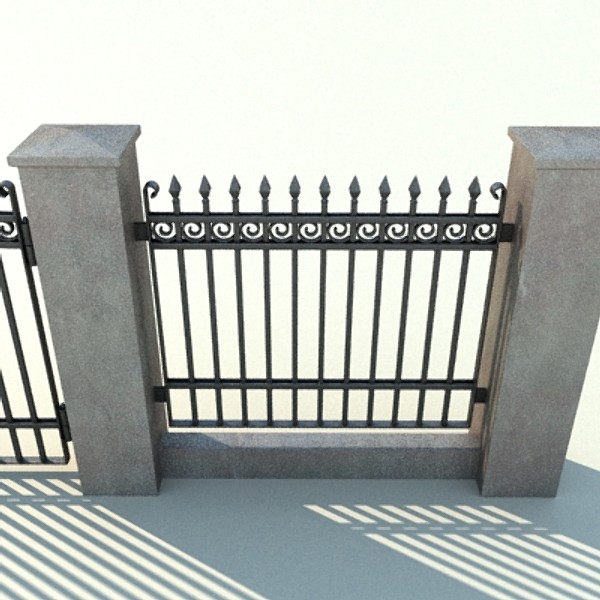3d model driveway gate - gate.zip by Peter Zk