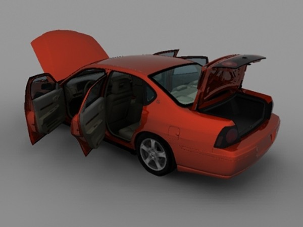 3d model of chevrolet impala ls - 2003 Chevrolet Impala LS - obj by Cardesign3D