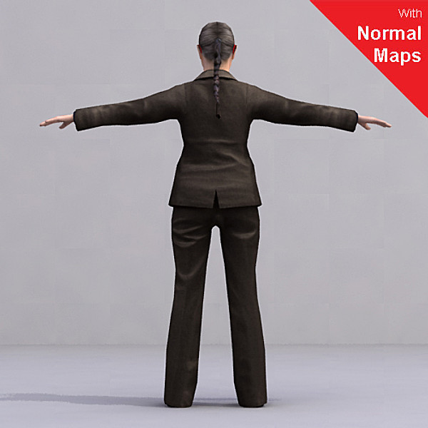 3dsmax axyz rigged characters - BWom0015-FBX by axyzdesign