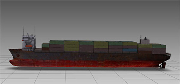 ship hyundai primorsky class 3d model - Ship Hyundai Primorsky class by rdklein