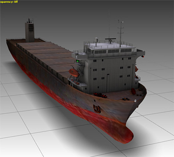 ship hyundai primorsky class 3d model - Ship Hyundai Primorsky class by rdklein