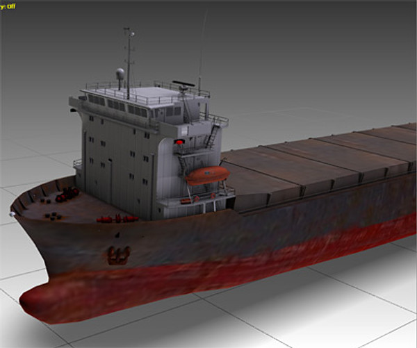 ship hyundai primorsky class 3d model - Ship Hyundai Primorsky class by rdklein