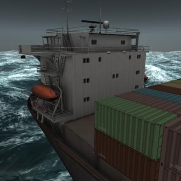 ship hyundai primorsky class 3d model - Ship Hyundai Primorsky class by rdklein