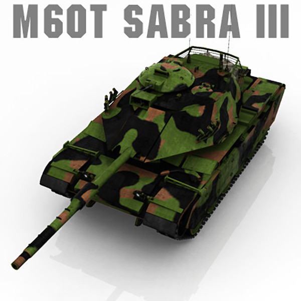 fbx m60t sabra iii main - M60T Sabra III Main Battle Tank... by PROTOCG