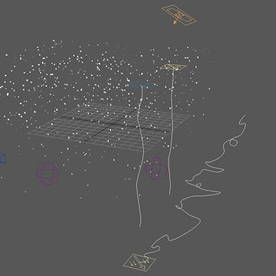 snow particle 3d model - SNOW particle system (animated)... by radoxist