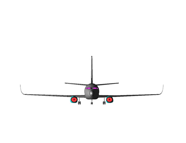 c-40a sat skp sketchup 3d dxf - C-40A Transport.7z (sat) or dwg or dxf or SketchUp .skp by RodgerSaintJohn