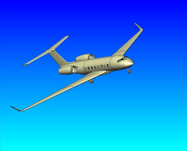 gulfstream g650 3d model - Gulfstream G650(rev).sat or .stp or .3dm or .dwgAssembly by RodgerSaintJohn
