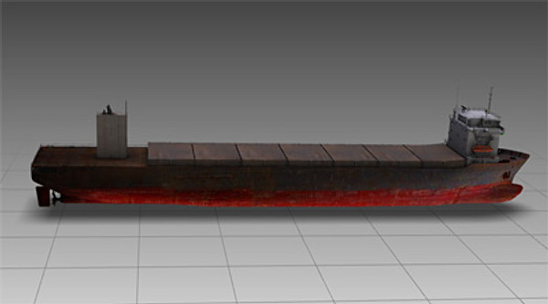 ship hyundai primorsky class 3d model - Ship Hyundai Primorsky class by rdklein