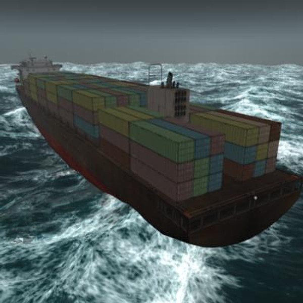 ship hyundai primorsky class 3d model - Ship Hyundai Primorsky class by rdklein