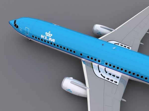 3ds max aircraft klm - 737-800 - KLM.max by foxxhound
