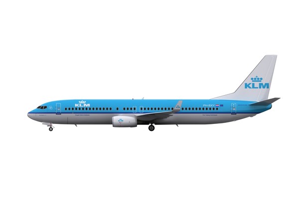 3ds max aircraft klm - 737-800 - KLM.max by foxxhound