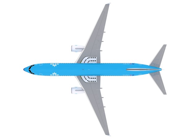3ds max aircraft klm - 737-800 - KLM.max by foxxhound
