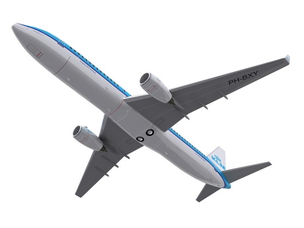 3ds max aircraft klm - 737-800 - KLM.max by foxxhound