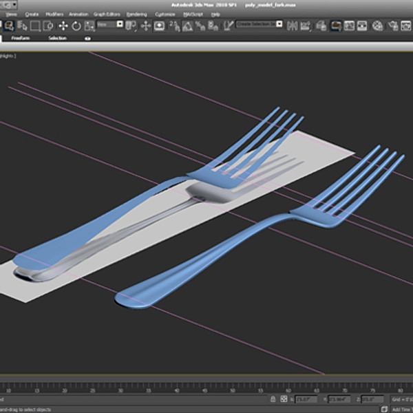 free dinner fork 3d model - FREE Dinner Fork by 3DGathering