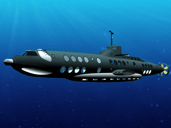 large luxury submarine max - Large Luxury Submarine by Imagetek3D