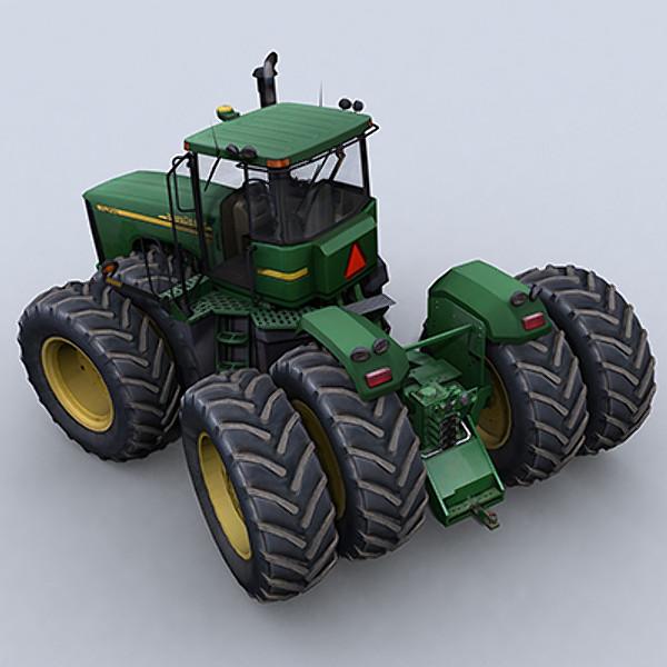 4 tractor 1 3ds - 4WD Tractor 1 by papillon