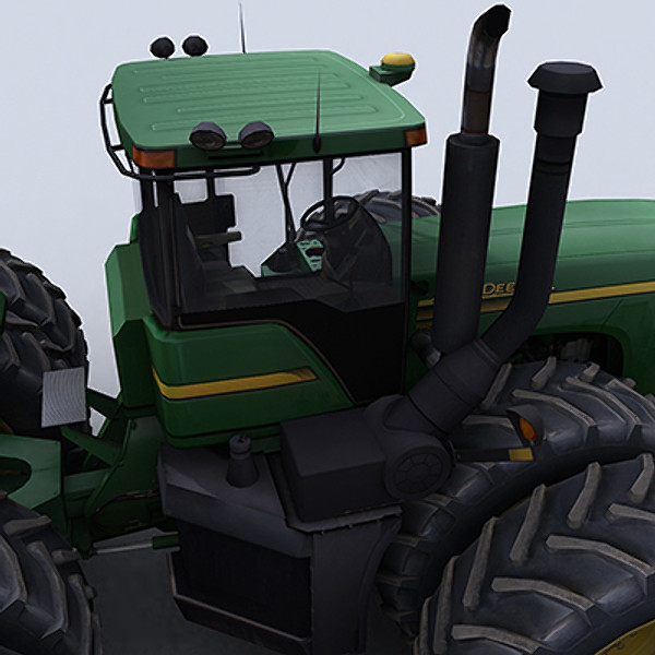4 tractor 1 3ds - 4WD Tractor 1 by papillon