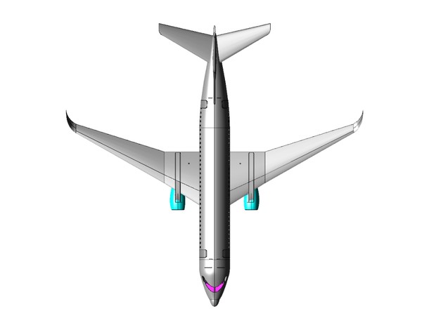 c-40a sat skp sketchup 3d dxf - C-40A Transport.7z (sat) or dwg or dxf or SketchUp .skp by RodgerSaintJohn